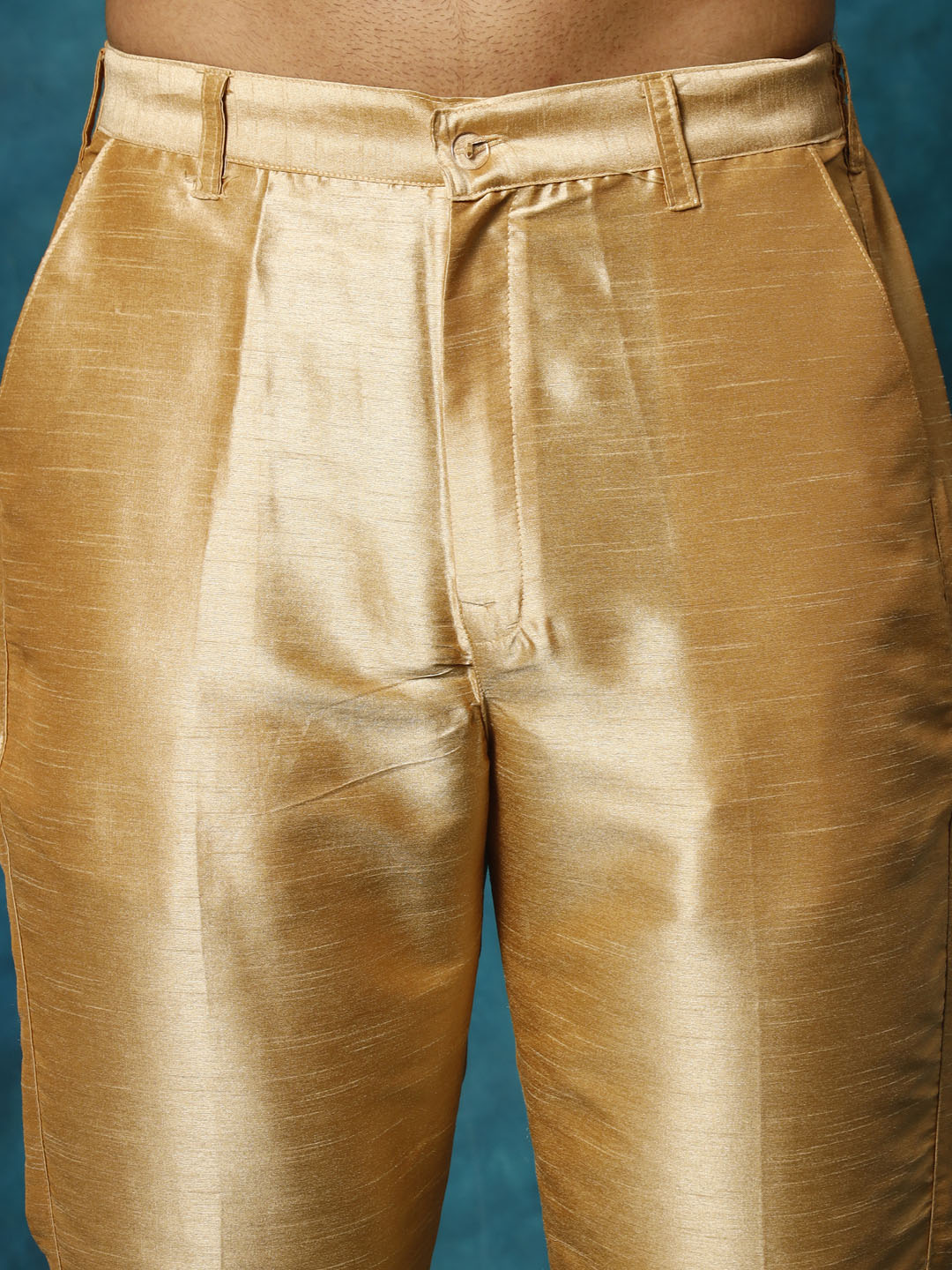 Men's Maroon Silk Blend Straight Kurta Pyjama Set