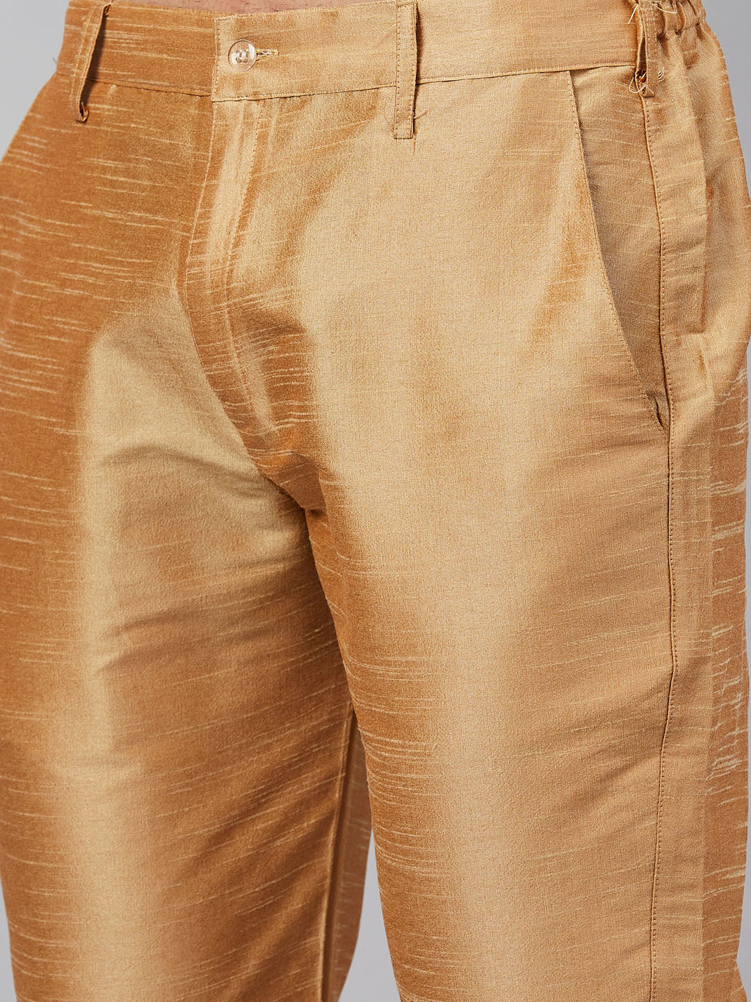 Men's Black Cotton Blend Pathani Kurta Pyjama Set