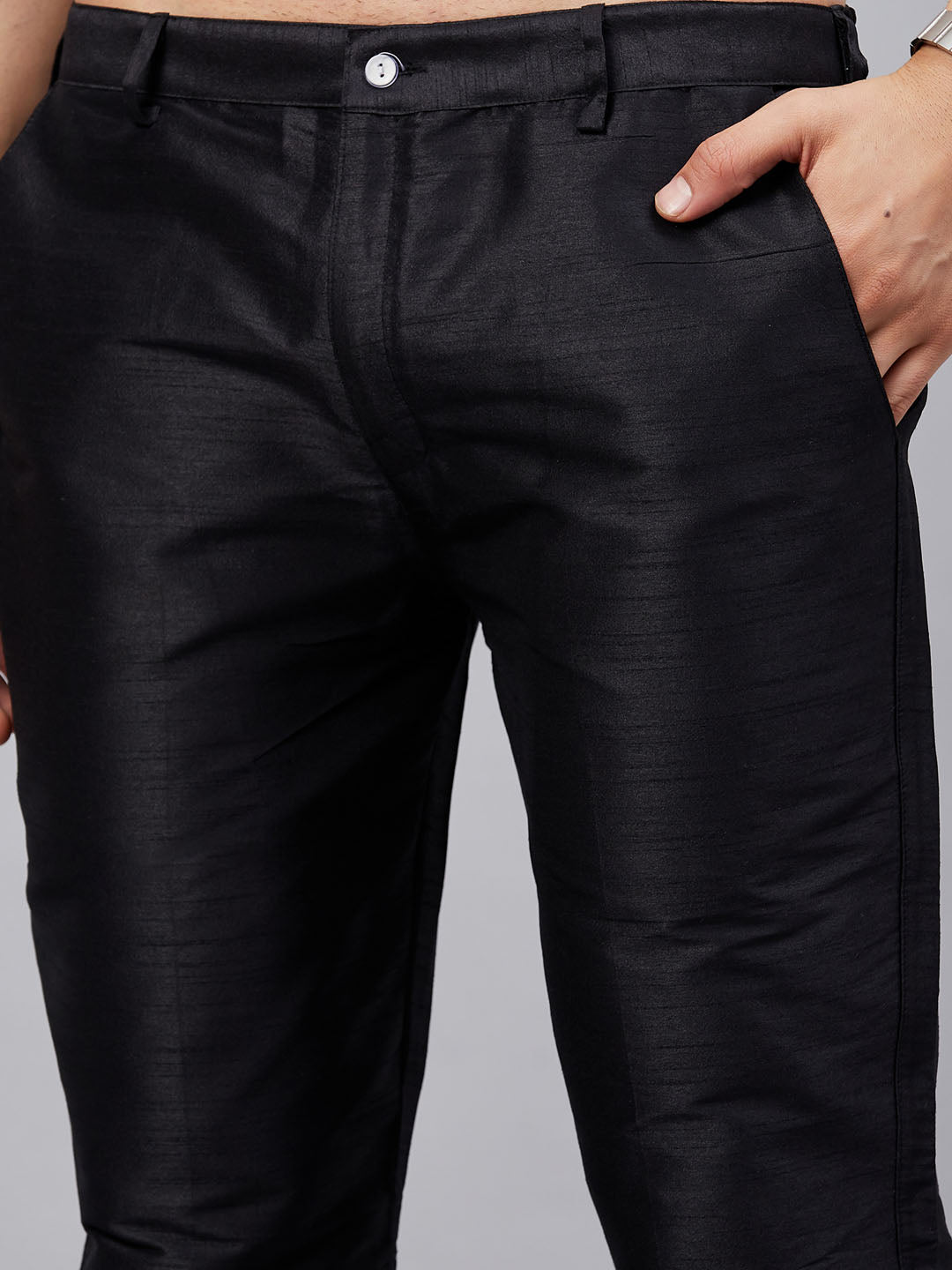 Men's Cream Cotton Blend Pathani Kurta Pyjama Set