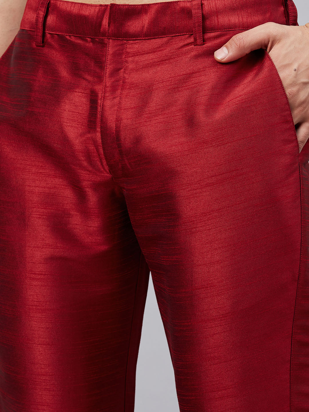 Men's Cream Cotton Blend Pathani Kurta Pyjama Set