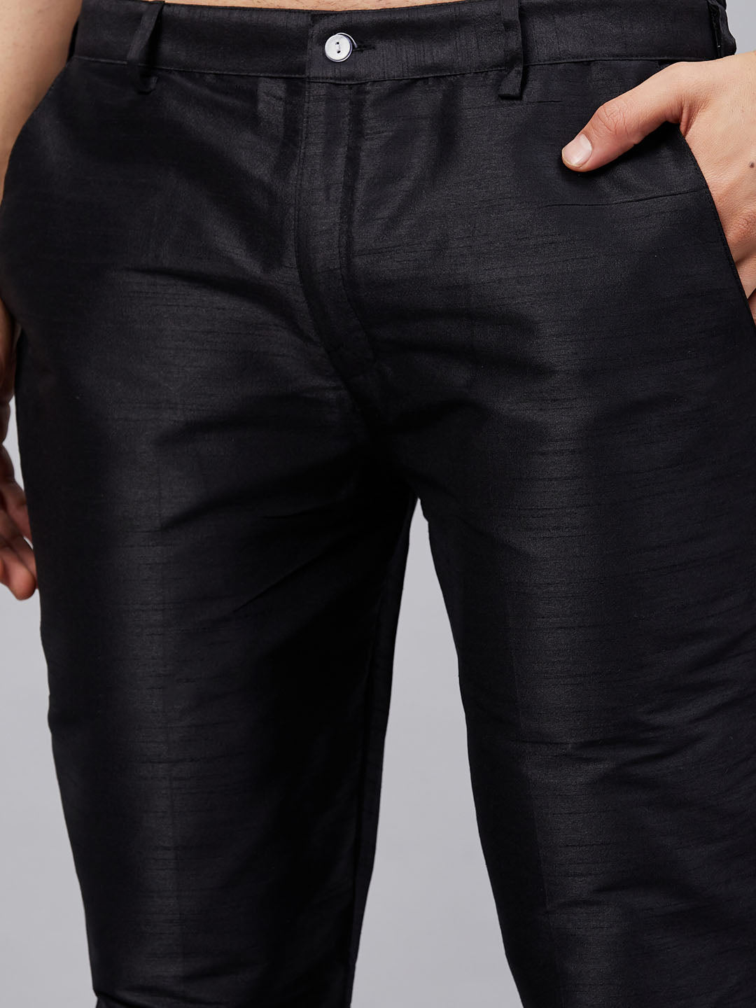 Men's Maroon Cotton Blend Pathani Kurta Pyjama Set