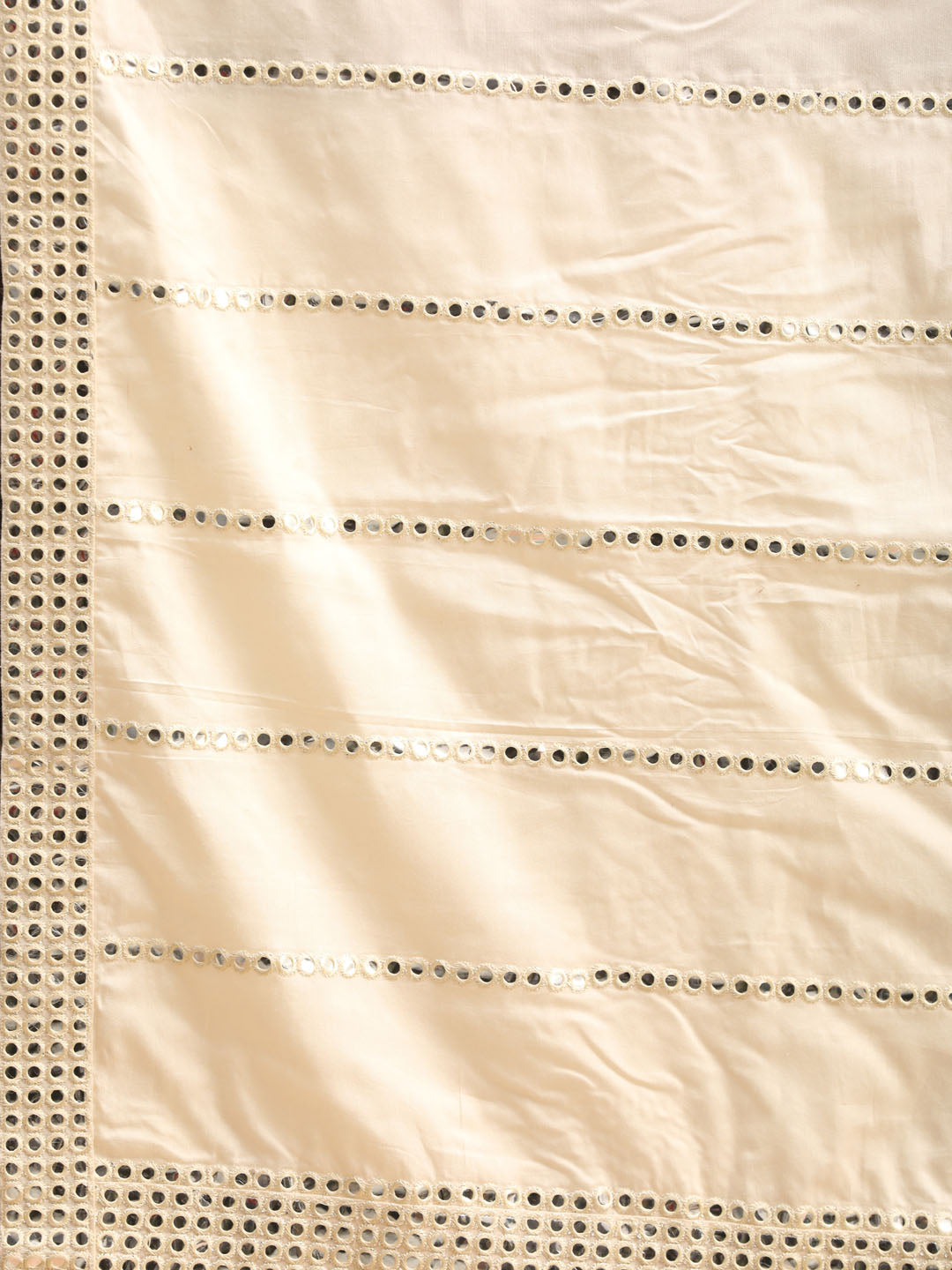 Men's Cream Viscose Straight Dupatta