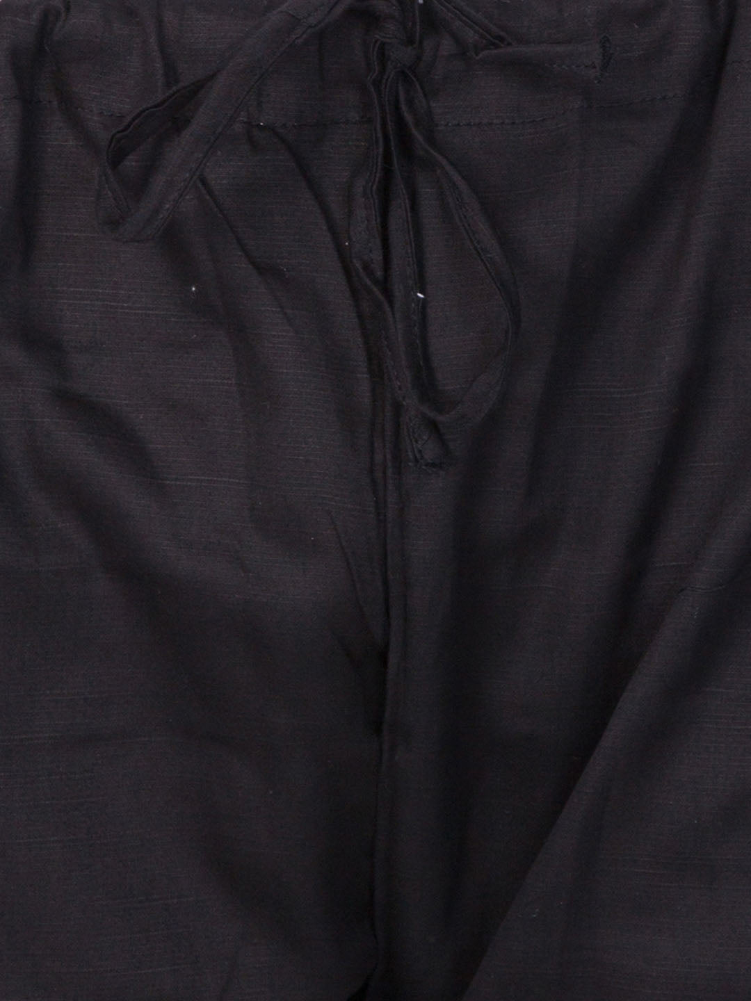 Men's Black Cotton Blend Pathani Pathani Kurta Set