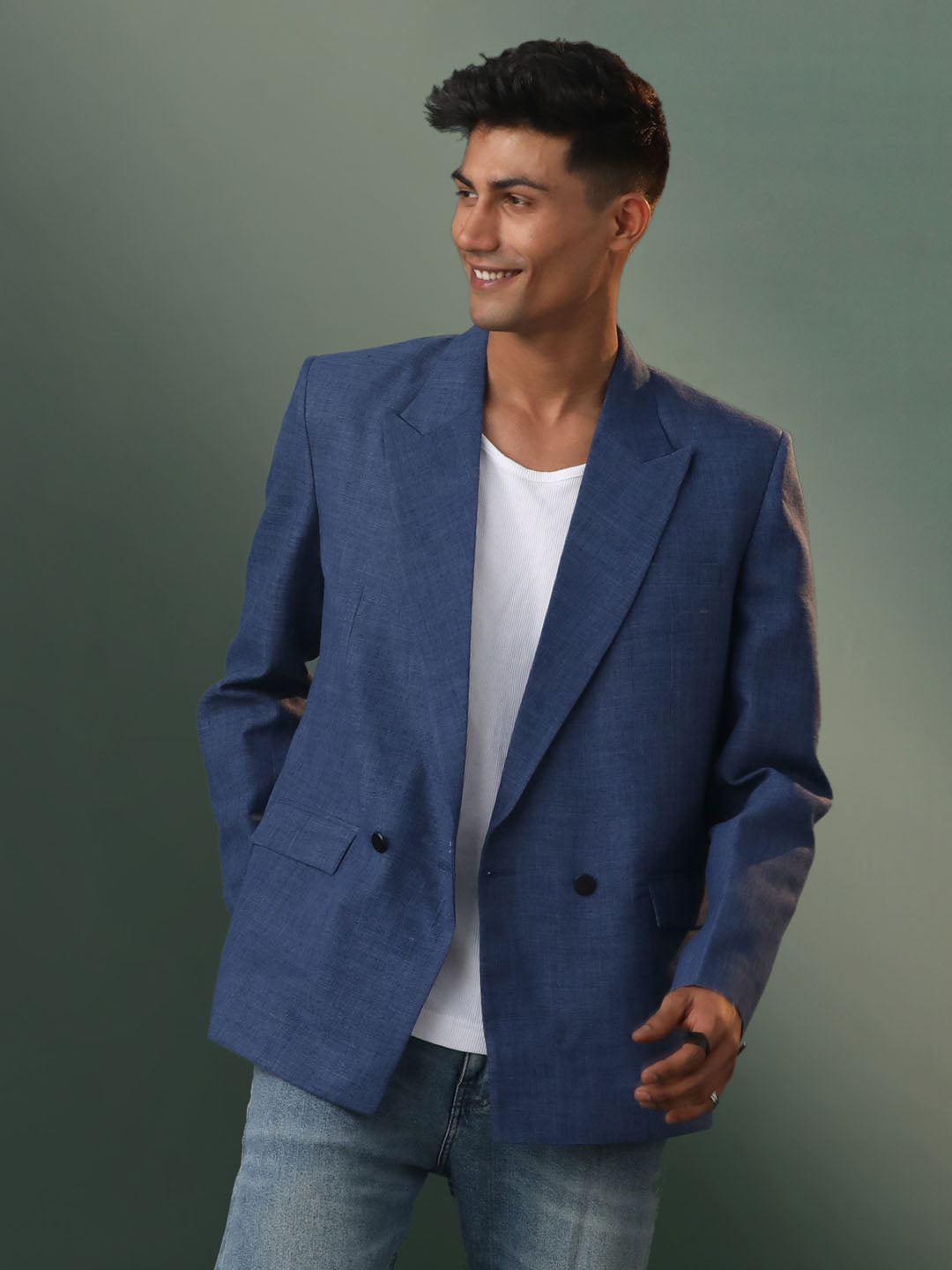 Men's Blue Blazer Blazer