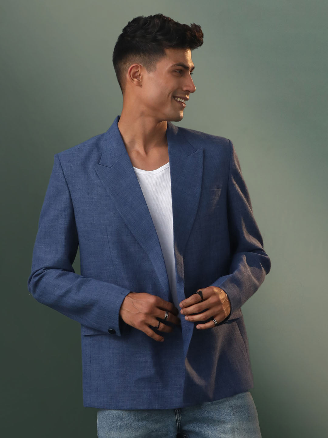 Men's Blue Blazer Blazer