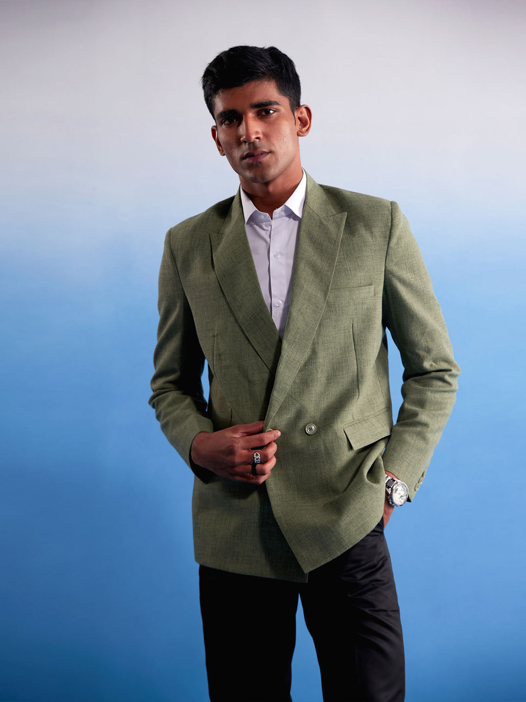 Men's Green Blazer Blazer