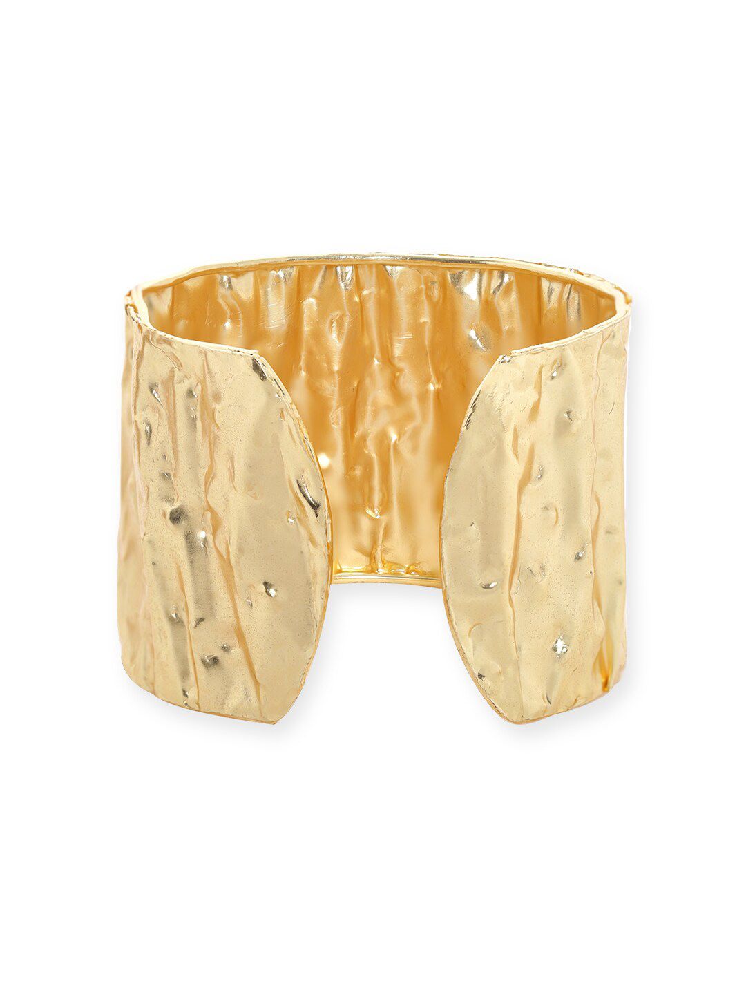 Dhiyona RJ Women's Gold-Plated Brass Gold-Plated Cuff Bracelet