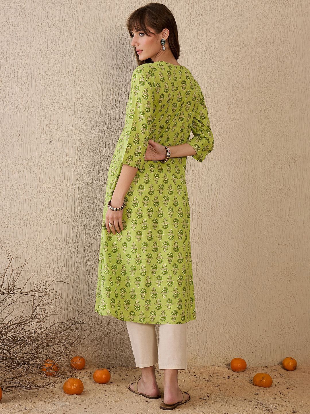 Dhiyona IE Women Ethnic Motifs Printed Kurta