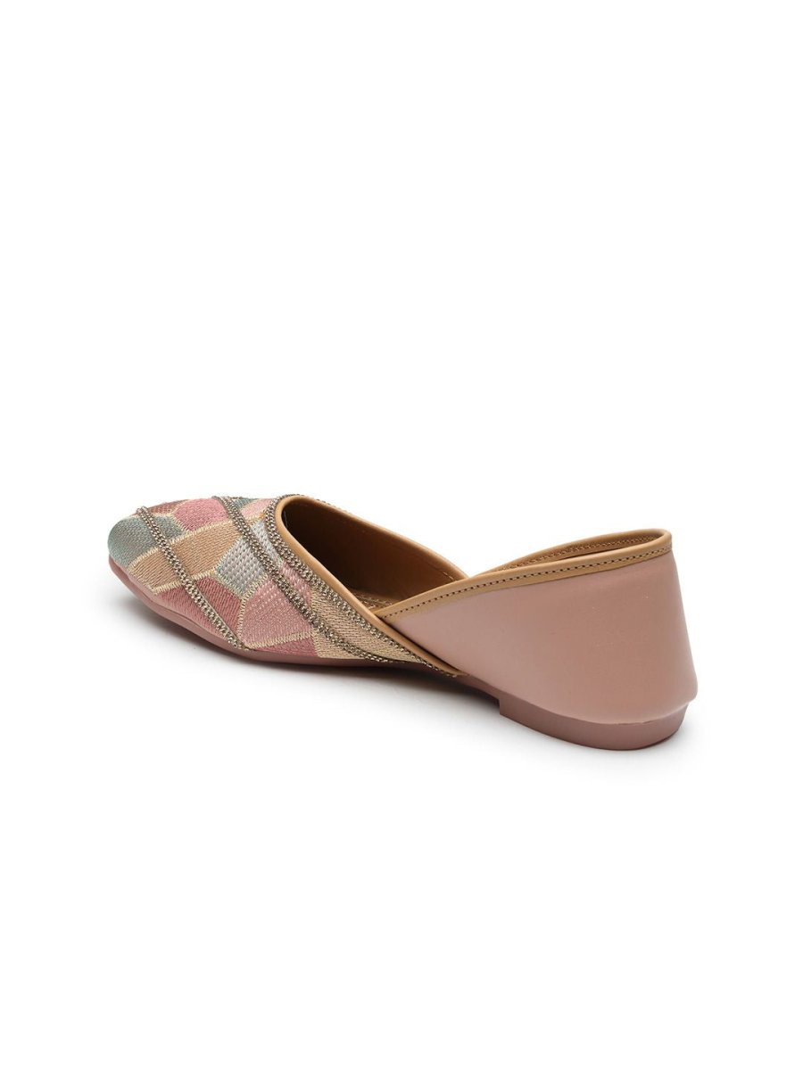 Dhiyona AK Women Woven Design Mojaris Flats