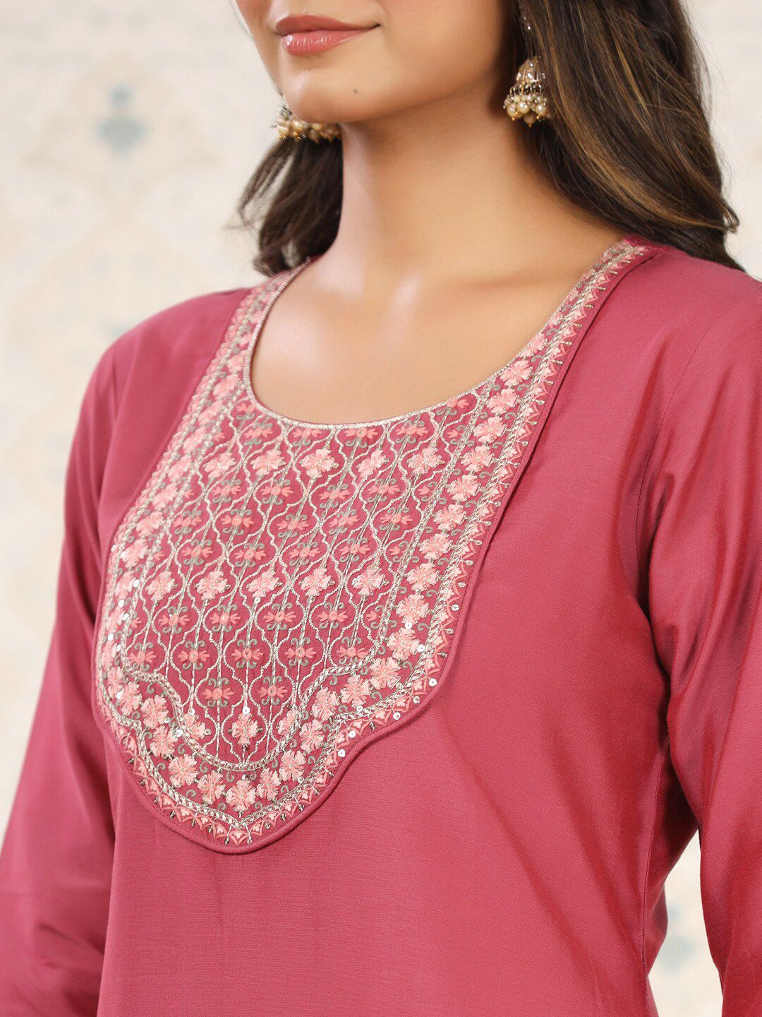 Dhiyona OD Floral Embroidered Kurta