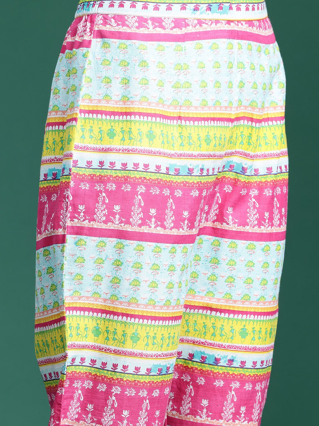 Dhiyona IE Printed Pure Cotton Kurta with Trousers