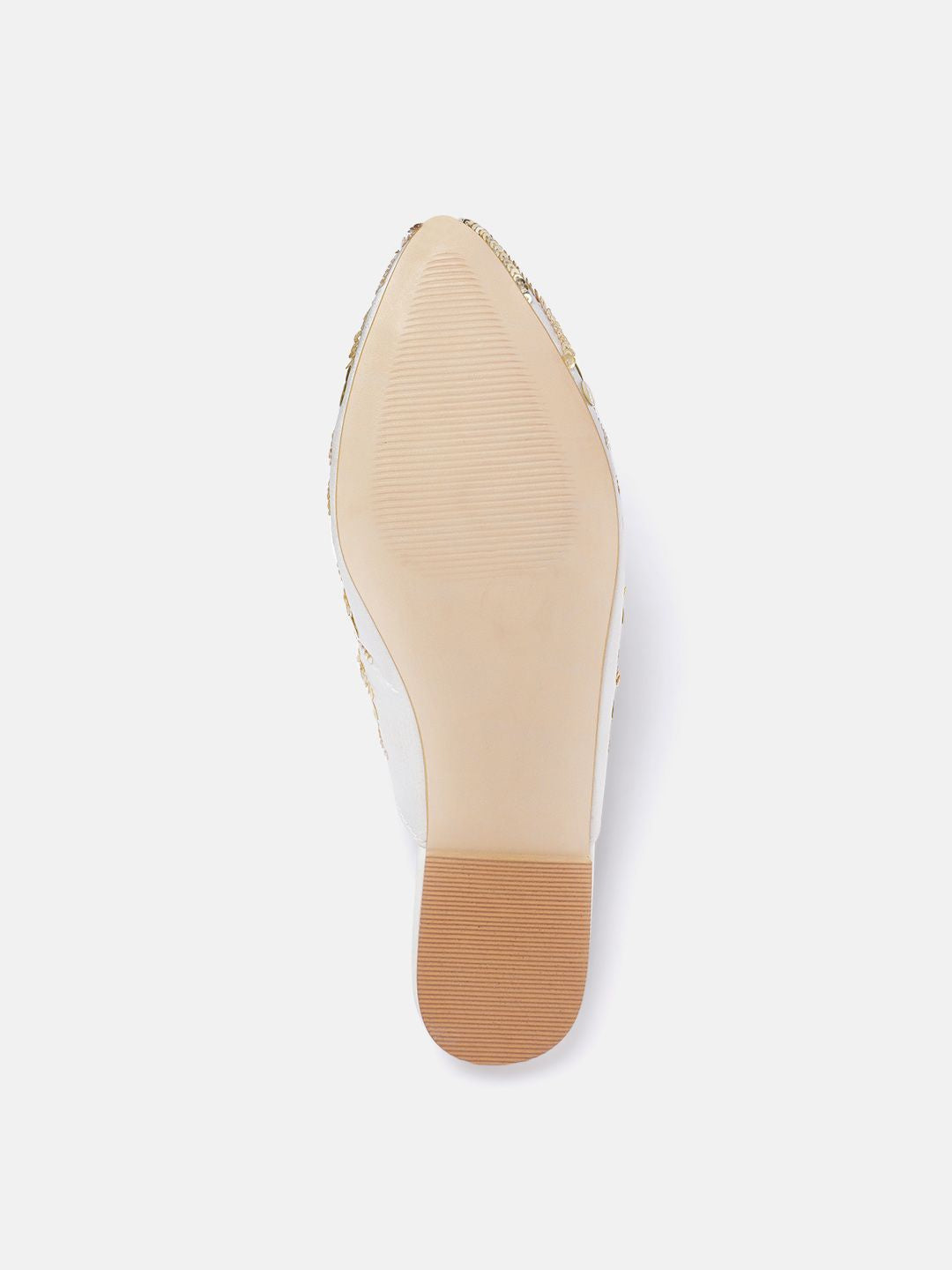 Dhiyona HOP Women Sequin Embellished Ethnic Mules