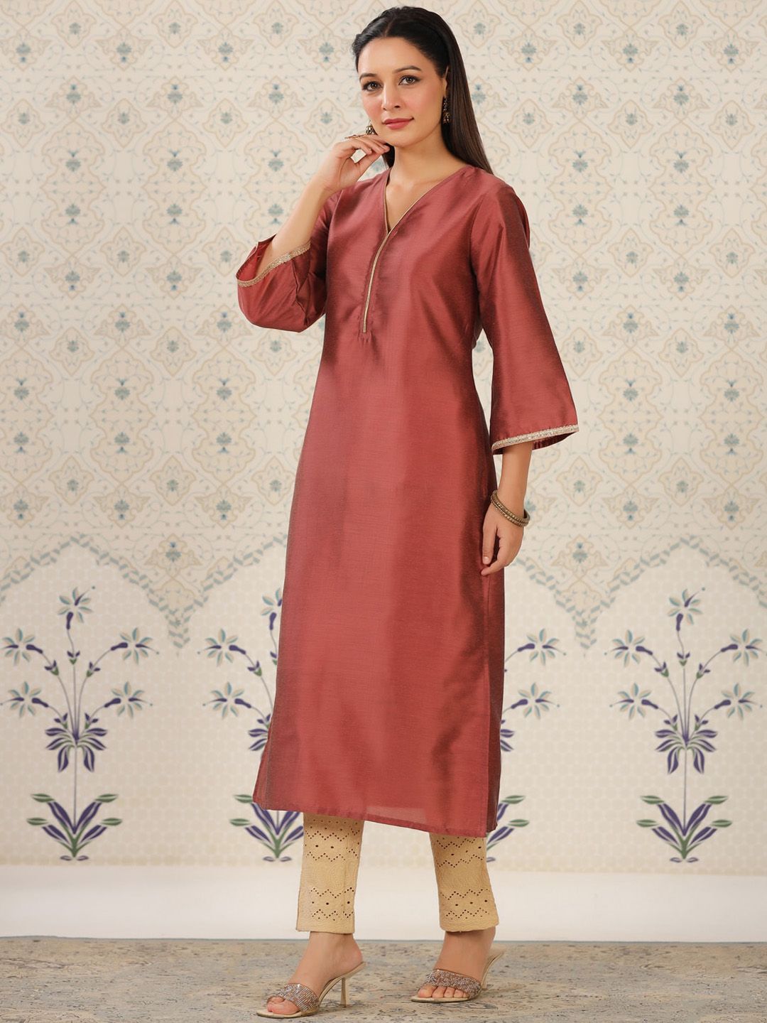 Dhiyona OD Flared Sleeves Straight Kurta