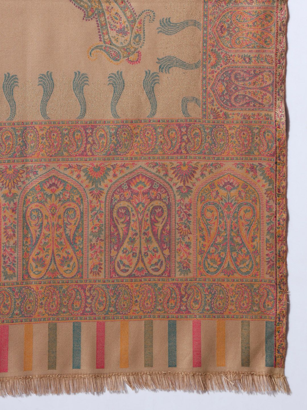 Dhiyona PA Ethnic Motifs Woven Design Jamawar Shawl