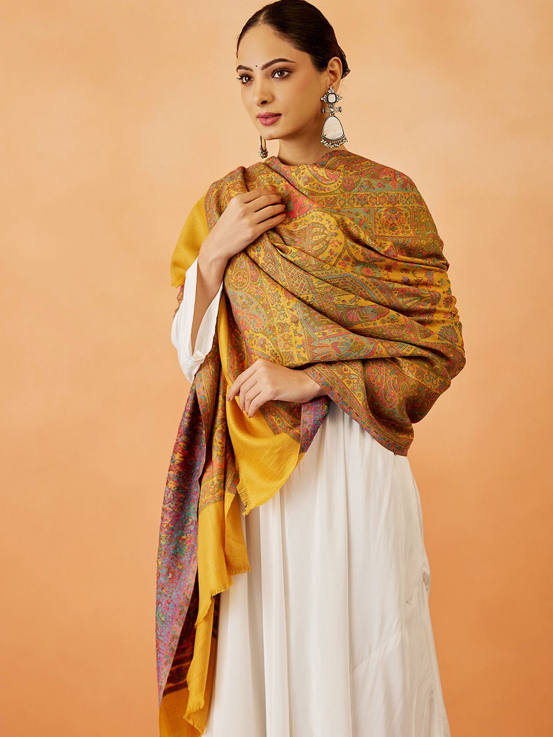 Dhiyona PA Women Paisley Woven Design Shawl