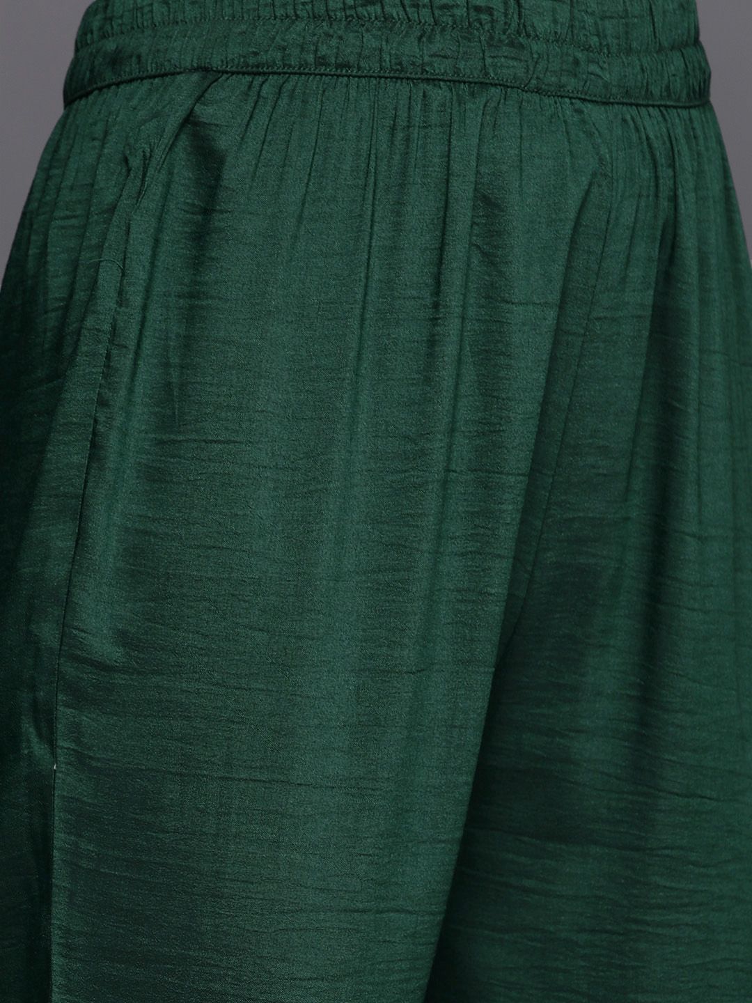 Dhiyona VA Women's Green Ethnic Motifs Embroidered Kurta with Trousers & Dupatta