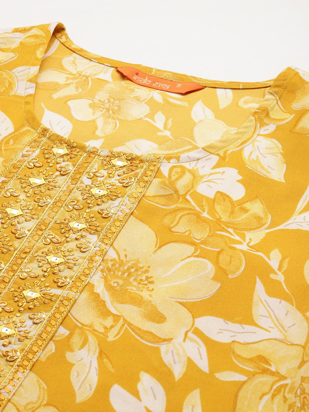 Dhiyona IE Floral Printed Kurta with Trousers & Dupatta