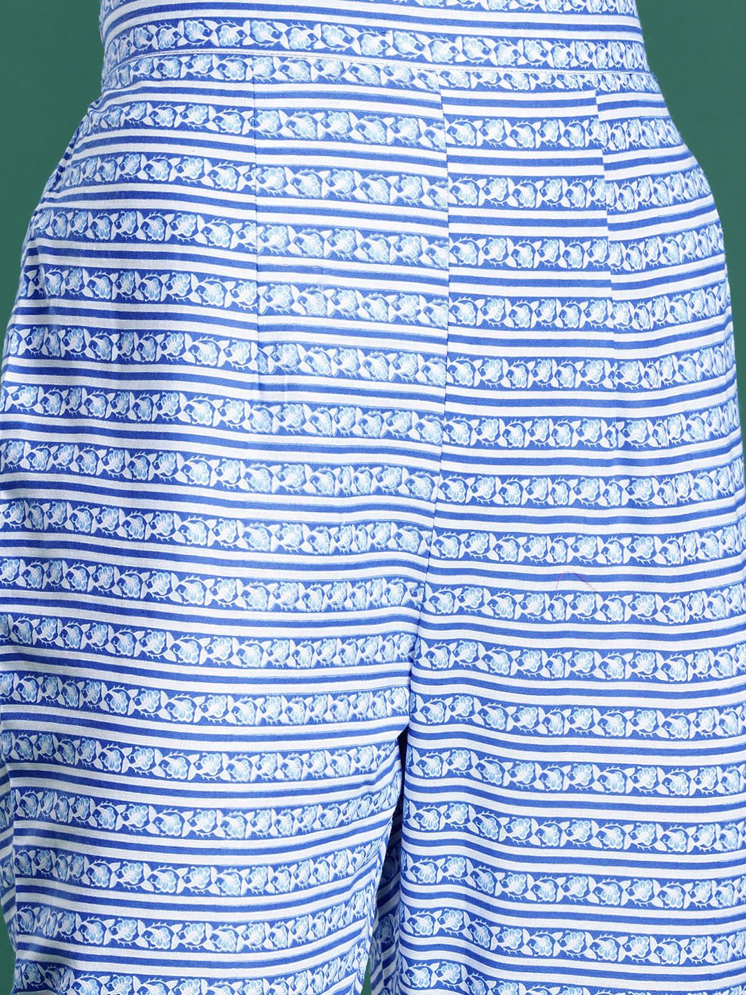 Dhiyona IE Floral Printed Pure Cotton Kurta with Trousers & Dupatta