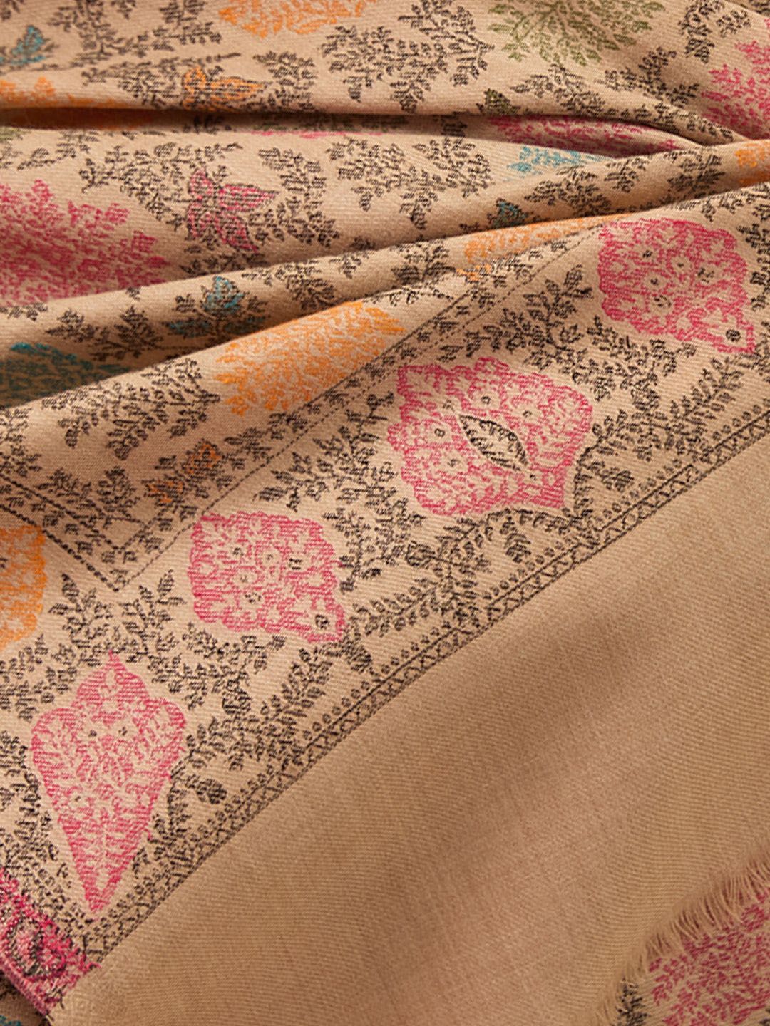 Dhiyona PA Floral Pashmina Nazrana Woven Design Jamawar Shawl