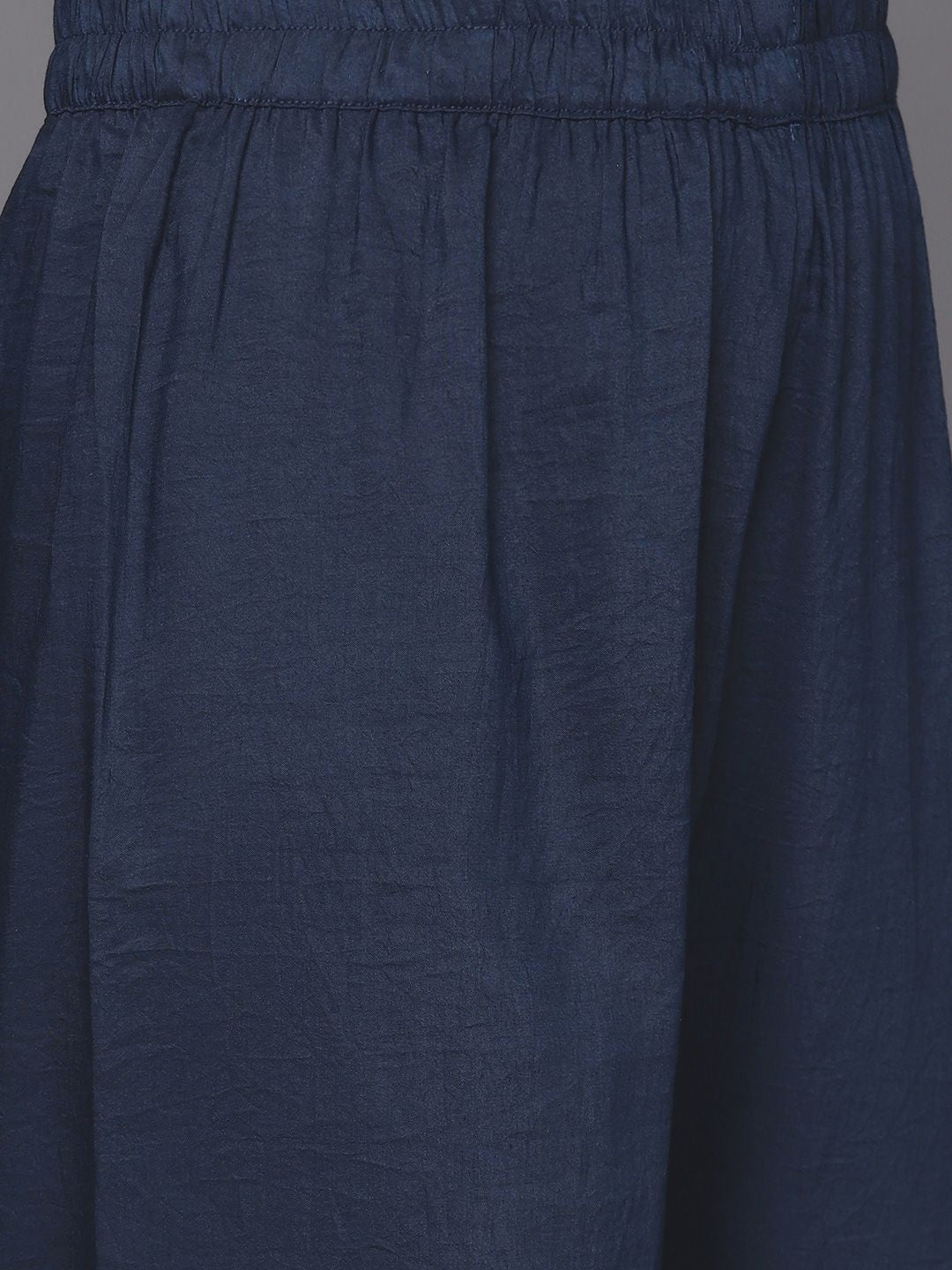Dhiyona VA Women's Blue Embroidered Kurta with Trousers & With Dupatta