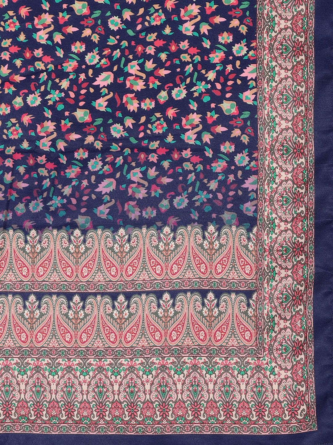 Dhiyona VA Women'sFloral Printed Kurta with Trouser & Dupatta