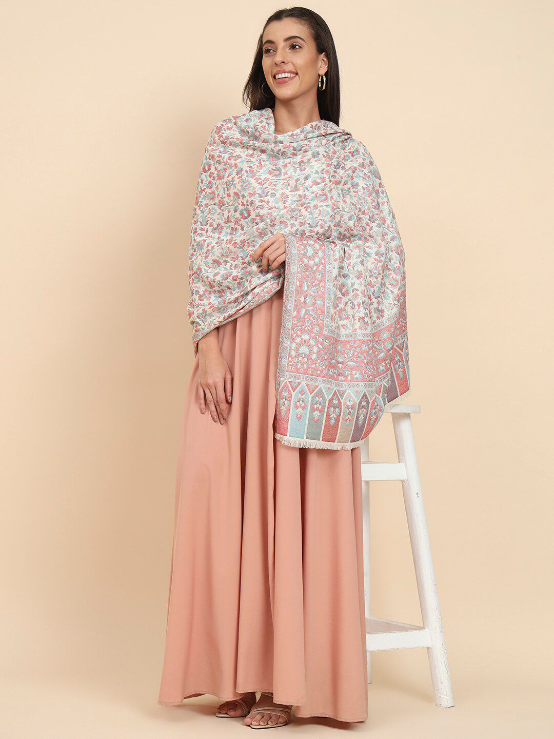 Dhiyona PA Floral Woven Design Shawl