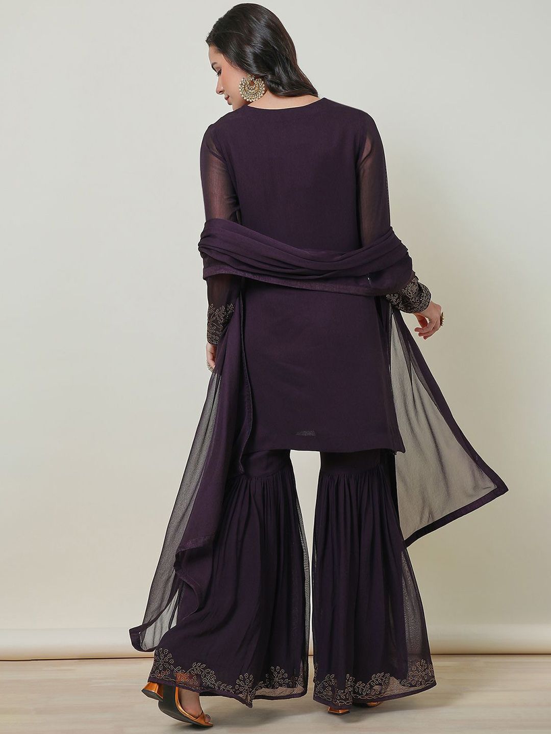 Dhiyona SO Women's Georgette Suit Set With Stone Work