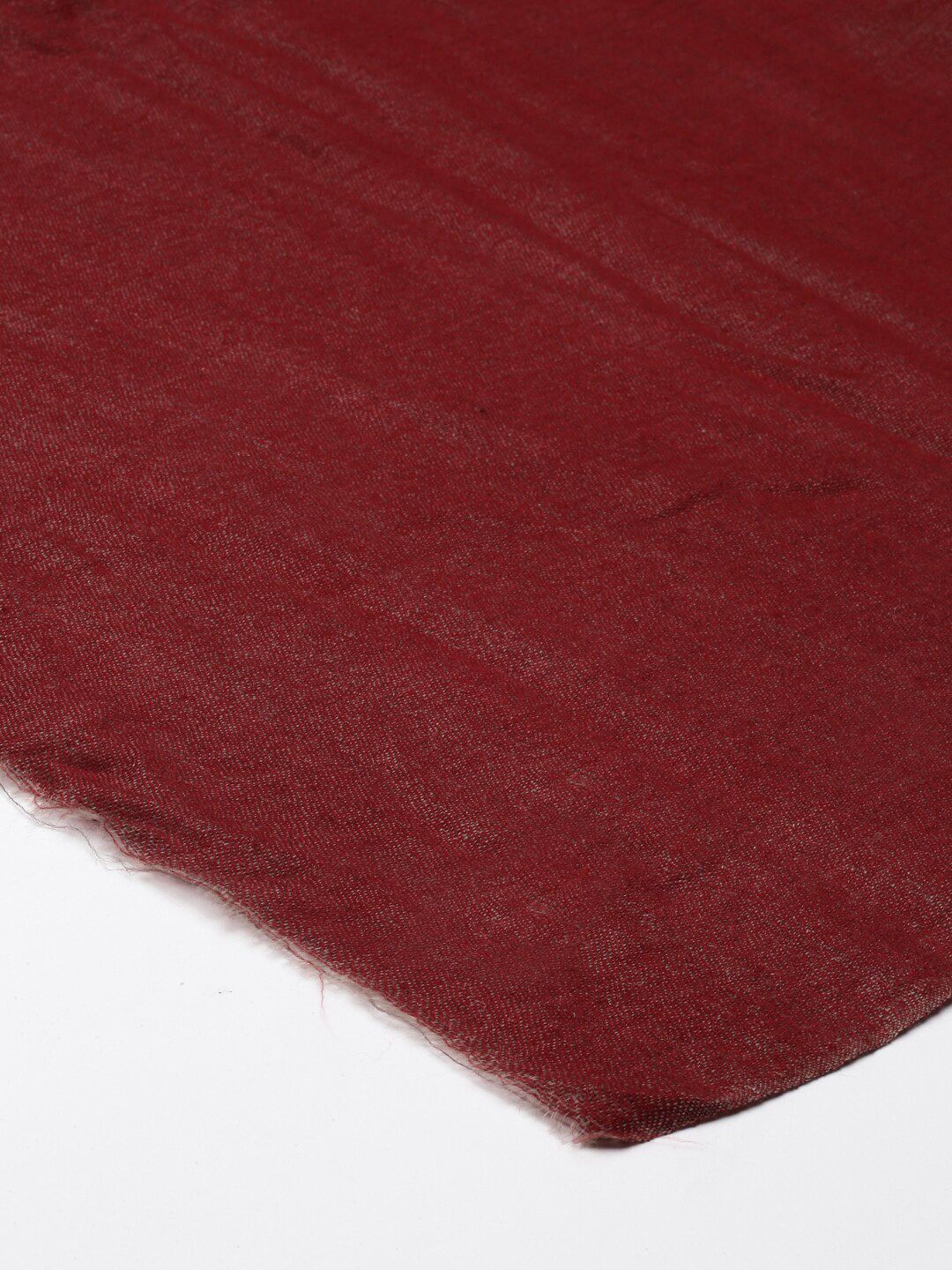 Dhiyona PA Women Maroon Solid Pashmina Wool Shawl