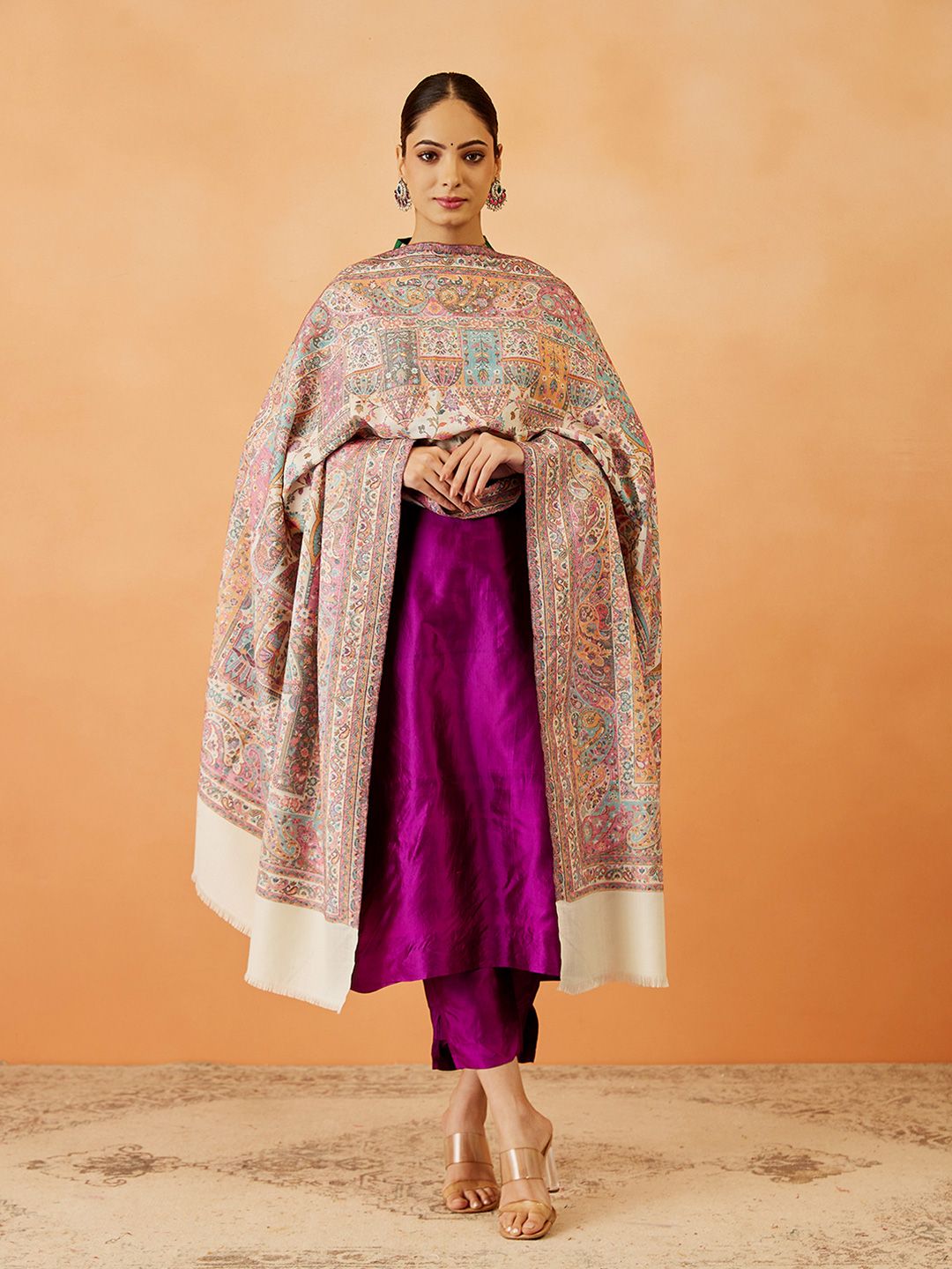 Dhiyona PA Women Paisley Woven Design Shawl