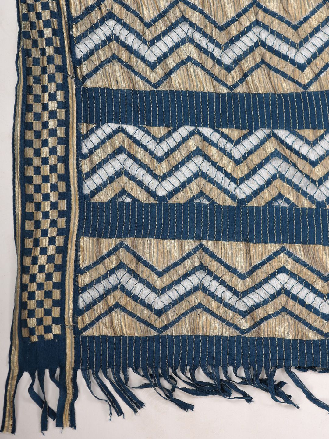 Dhiyona OD Ethnic Motifs Woven Design Straight Kurta With Trousers & Dupatta