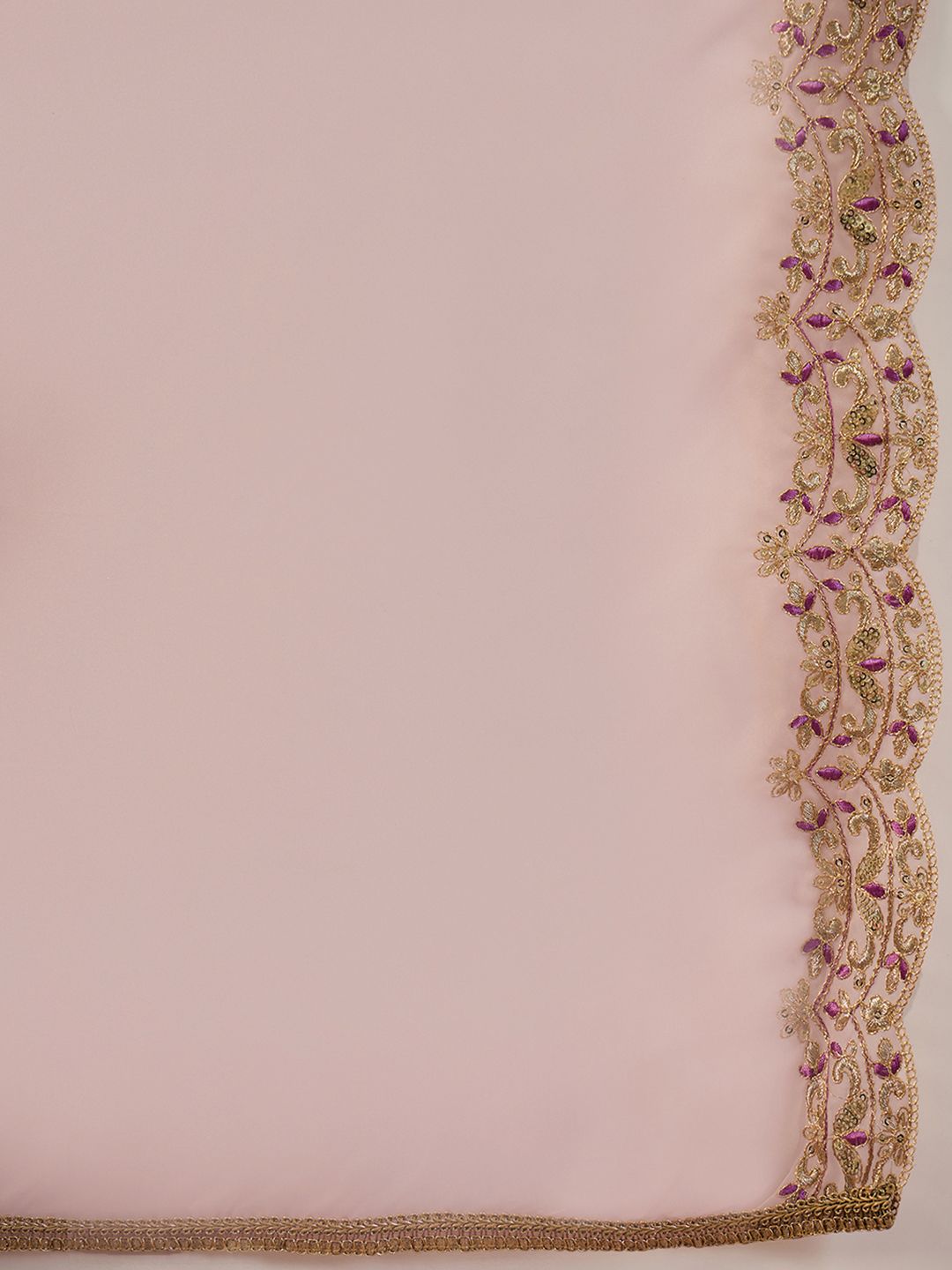 Dhiyona IE Ethnic Motifs Embroidered Regular Straight Kurta & Trousers With Dupatta