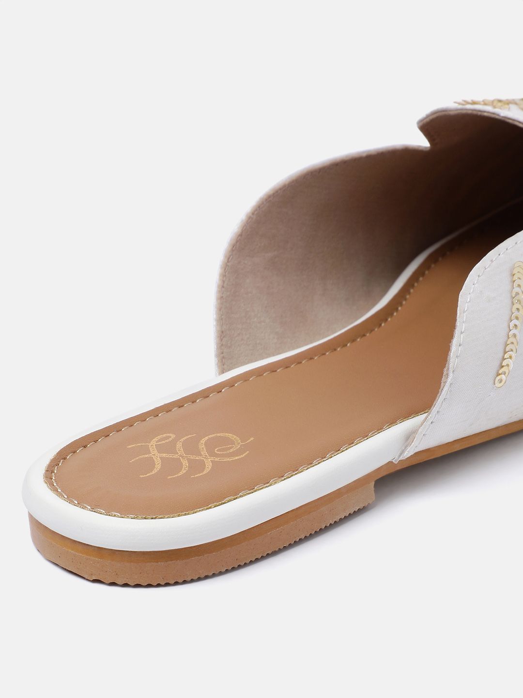 Dhiyona HOP Women Sequin Embellished Ethnic Mules