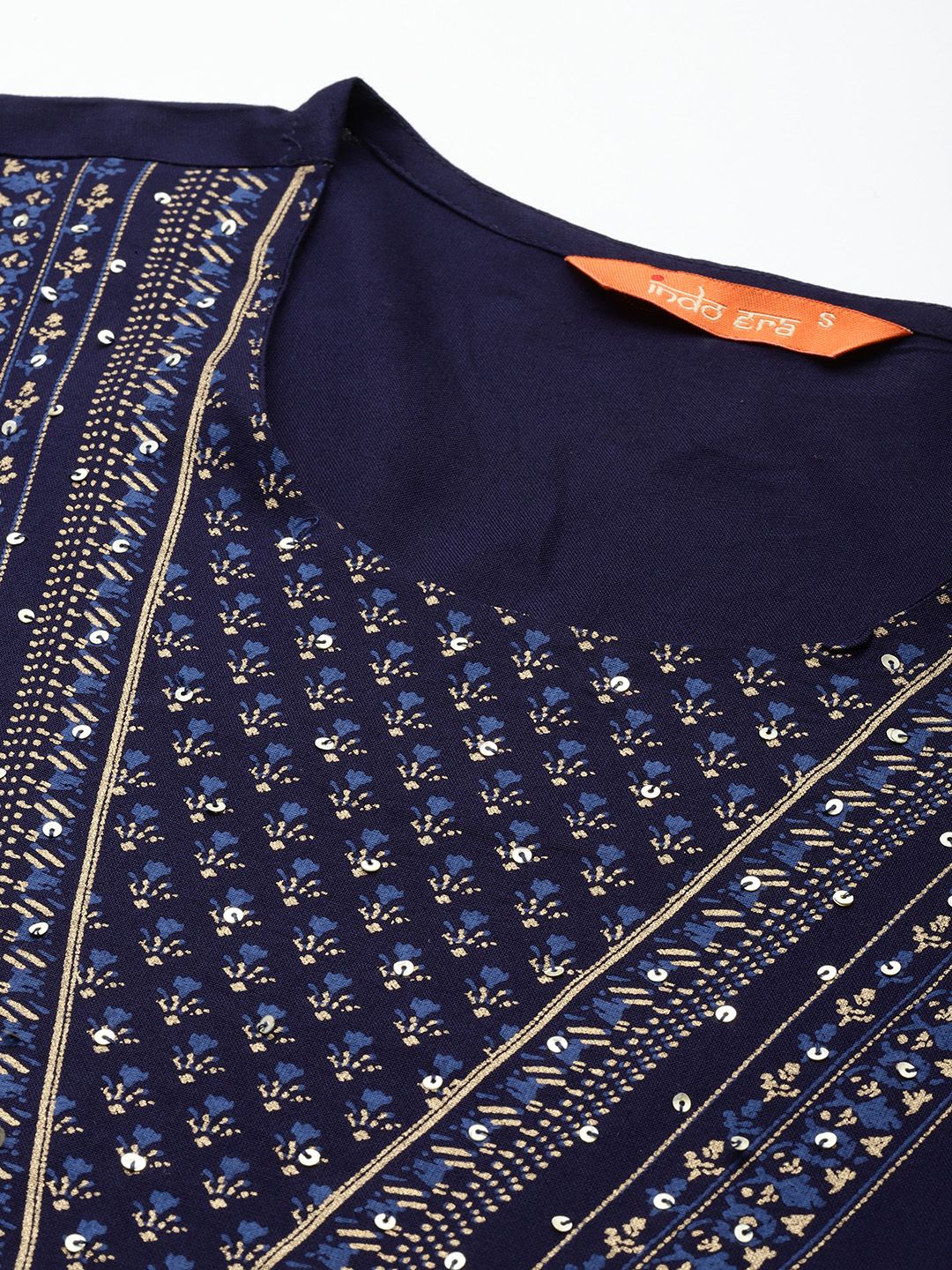 Dhiyona IE Ethnic Motifs Printed Sequinned Kurta