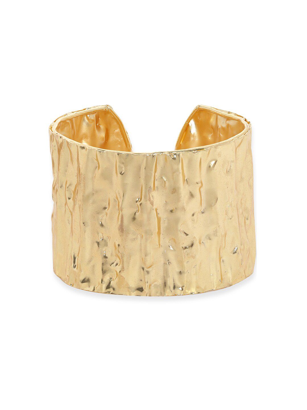 Dhiyona RJ Women's Gold-Plated Brass Gold-Plated Cuff Bracelet