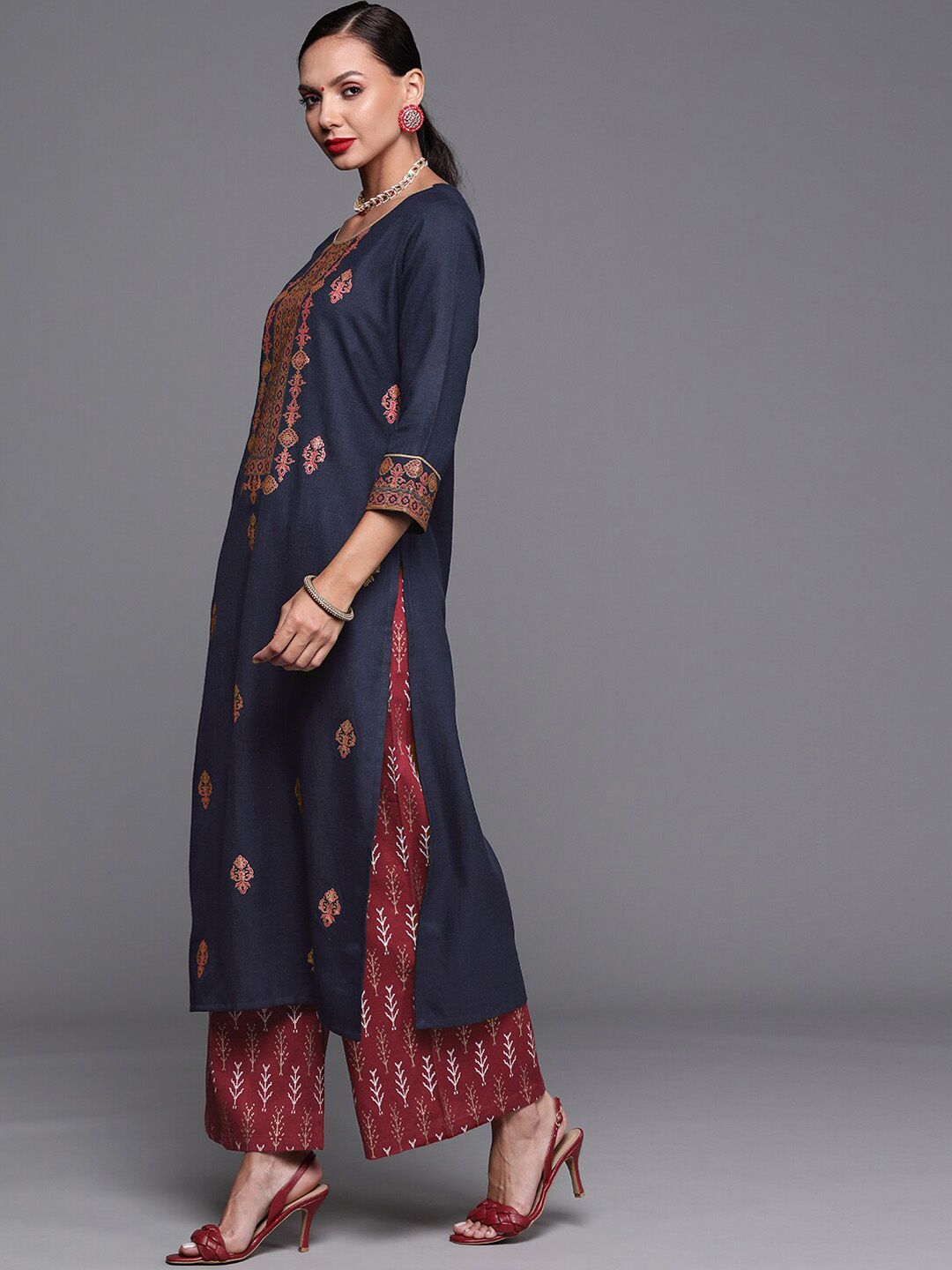 Dhiyona IE Ethnic Motifs Yoke Design Kurta