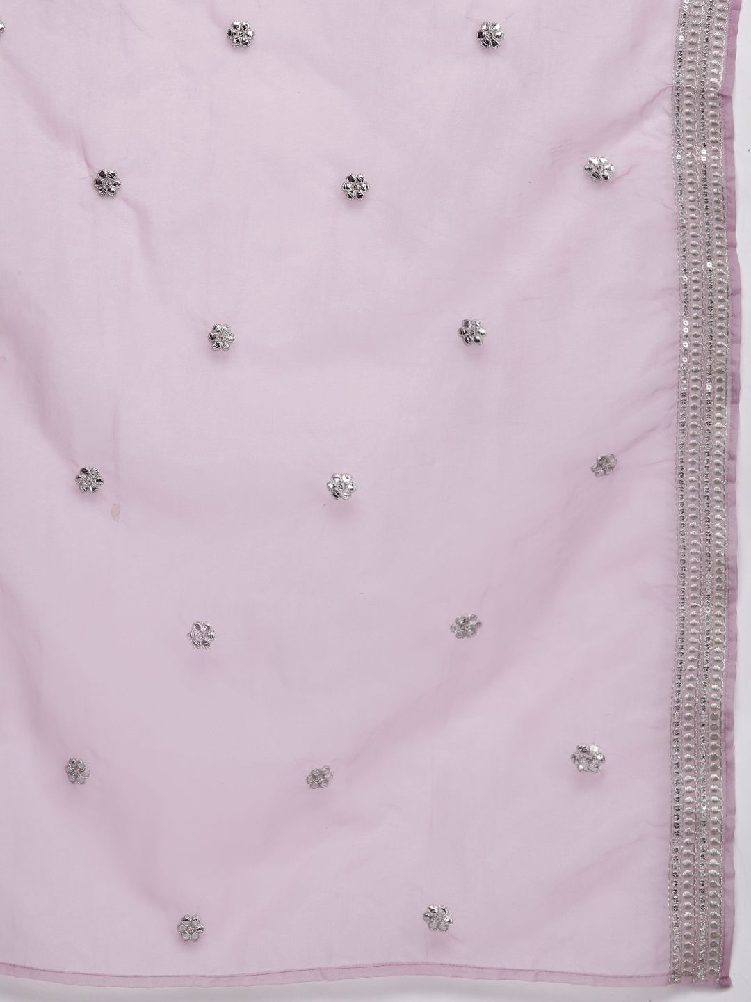 Dhiyona IE Ethnic Motifs Embroidered Regular Sequinned Kurta with Trousers & Dupatta