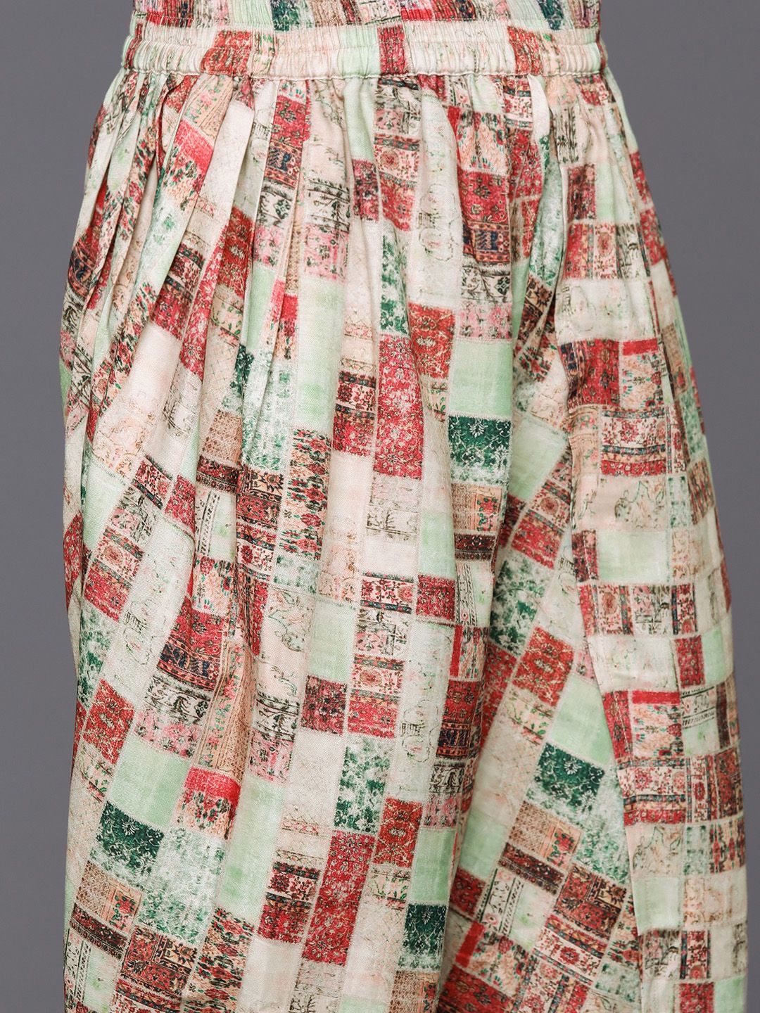Dhiyona VA Women'sPrinted Regular Kurta with Dhoti Pants