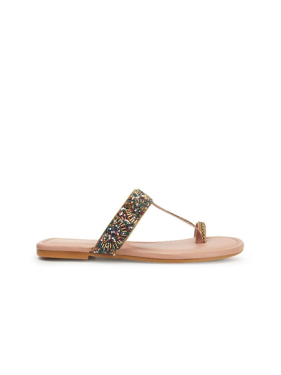 Dhiyona AK Embellished One Toe Flats