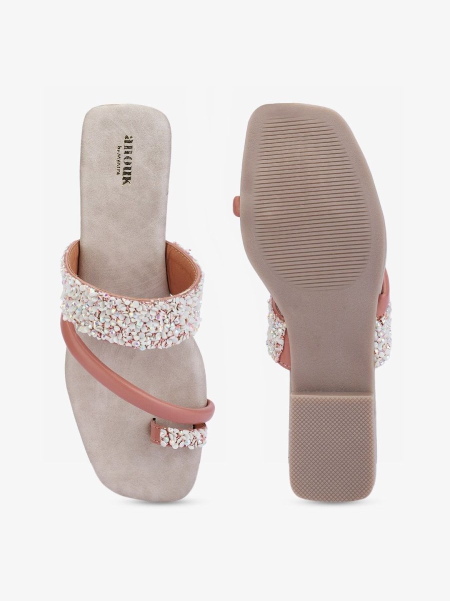 Dhiyona AK Embellished One Toe Flats