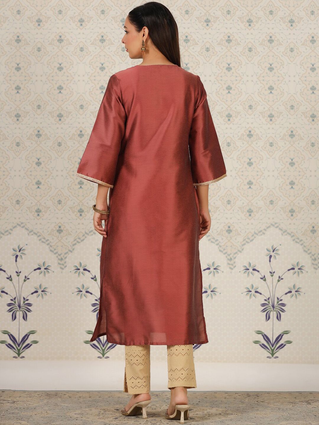 Dhiyona OD Flared Sleeves Straight Kurta