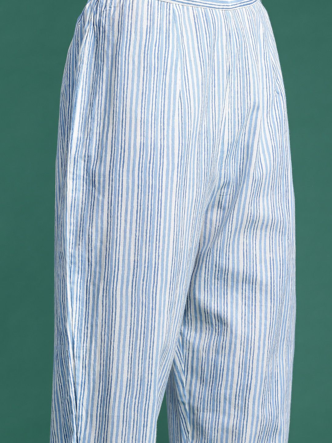 Dhiyona IE Floral Printed Pure Cotton Kurta With Trousers & Dupatta