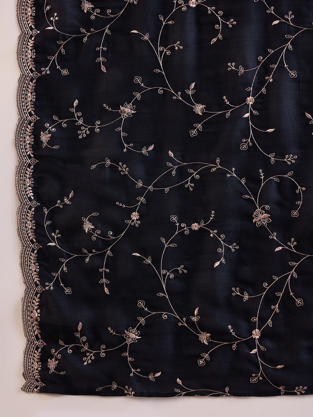 Dhiyona IE Women Ethnic Motifs Embroidered Regular Sequinned Kurta with Trousers & With Dupatta