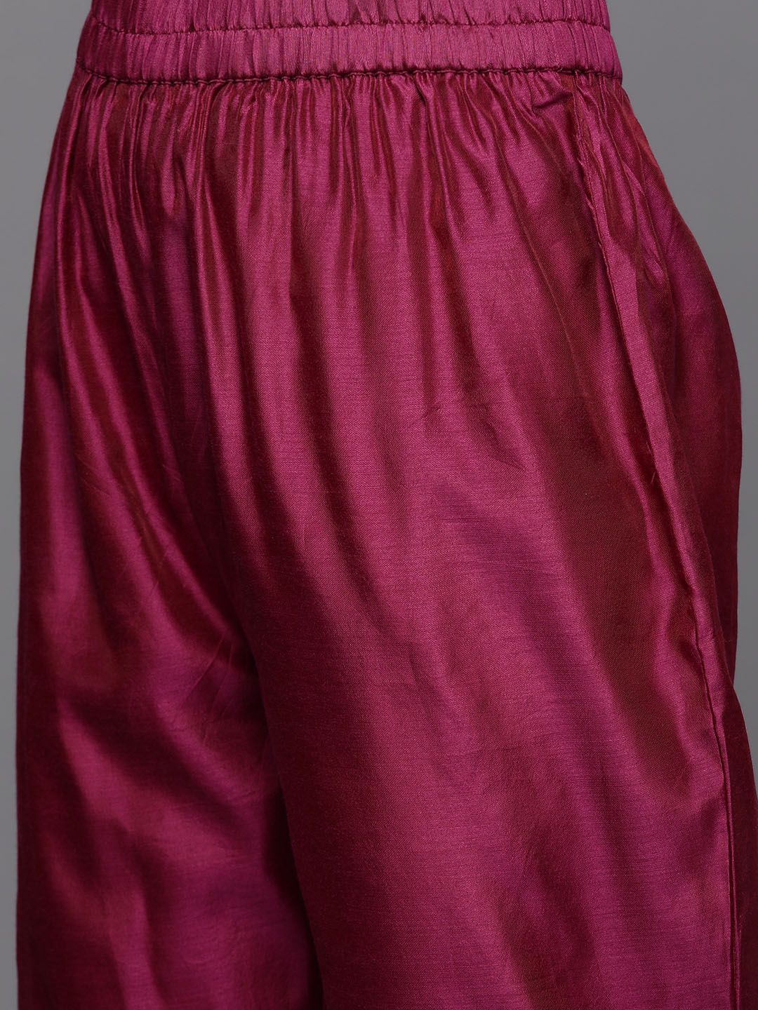 Dhiyona VA Women's Yoke Design Sequinned Chanderi Silk Kurta With Trousers & Dupatta