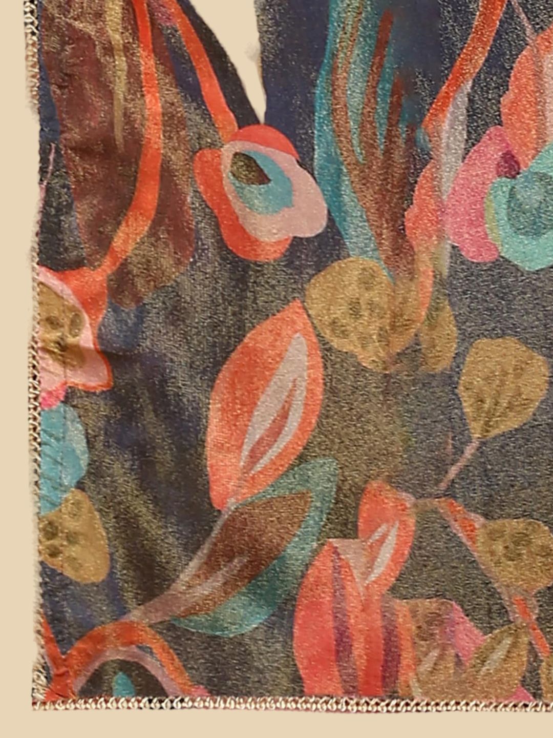 Dhiyona SO Women's Green Floral Printed Gotta Patti Organza Kurta with Trousers & With Dupatta