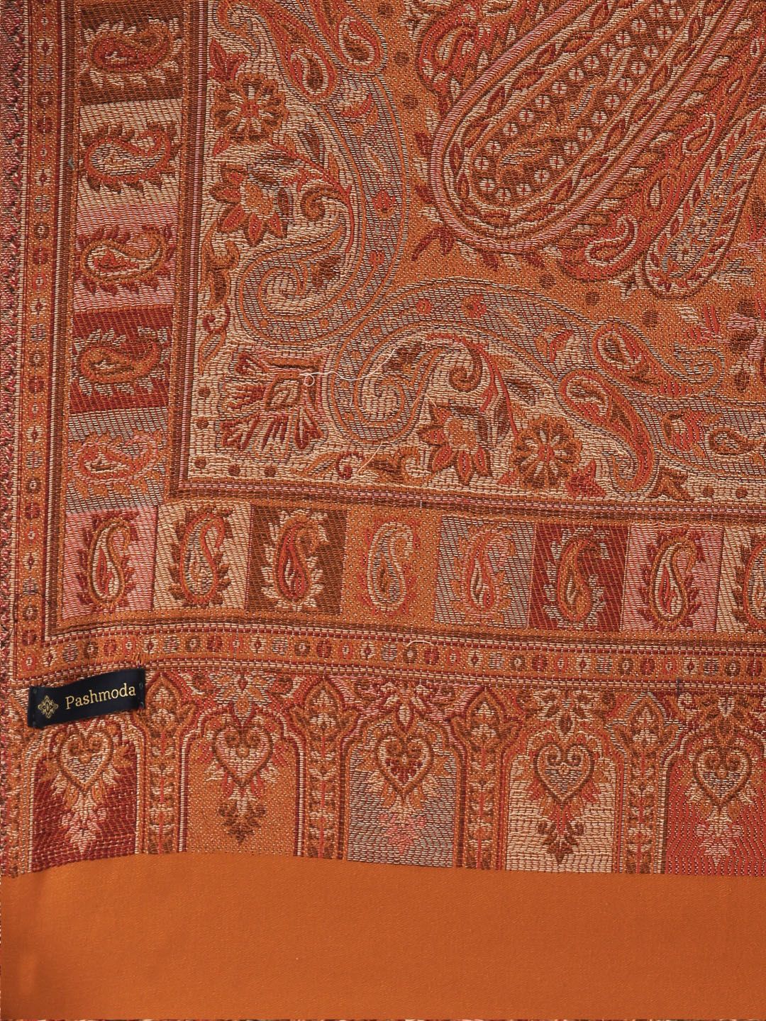 Dhiyona PA Woman Mustard Woven Design Jamawar Shawl