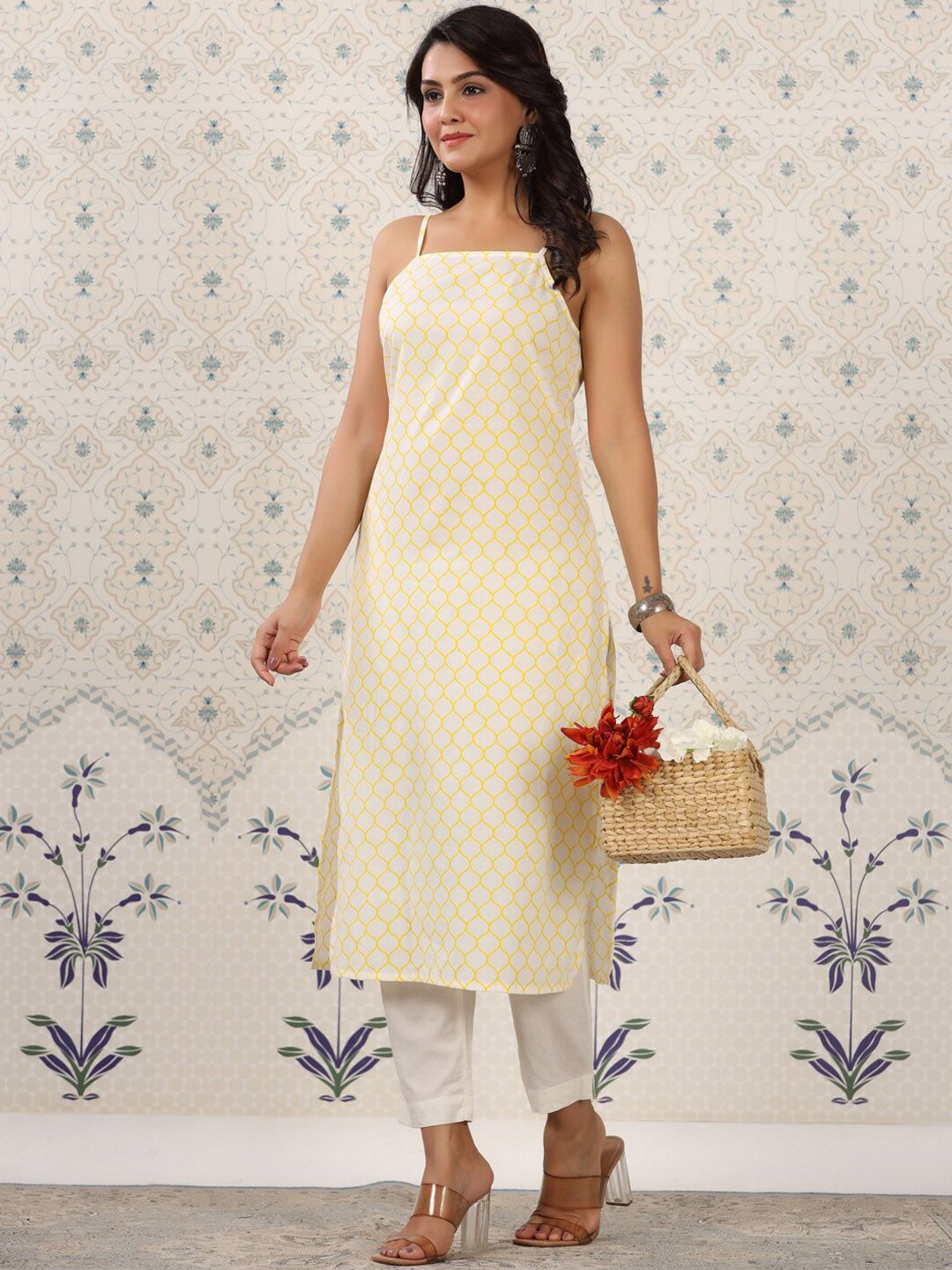 Dhiyona OD Geometric Printed Pure Cotton Kurta