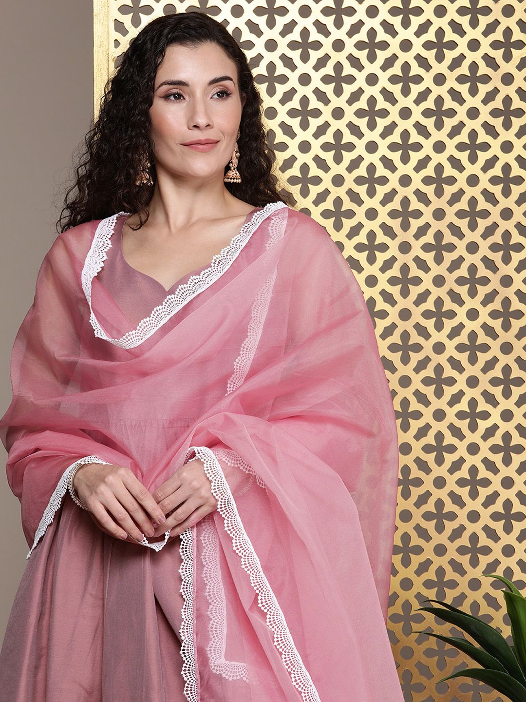 Dhiyona PD Women Women Jashn Kurta With Churidar & Dupatta