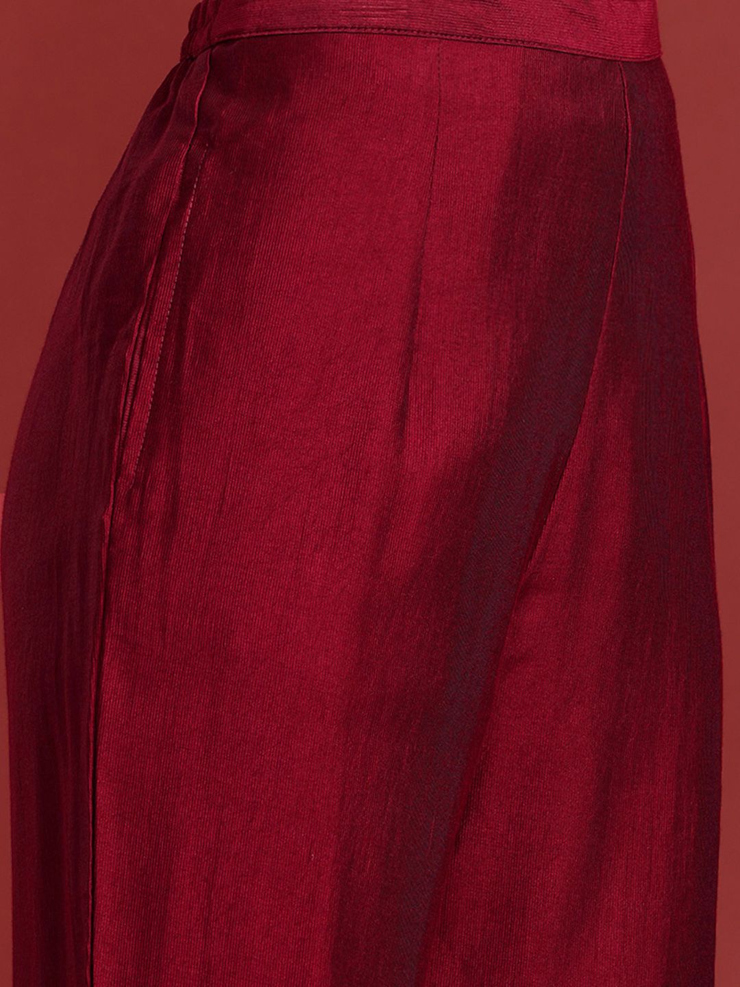 Dhiyona IE Floral Embroidered Sequinned Liva Kurta With Trousers & Dupatta