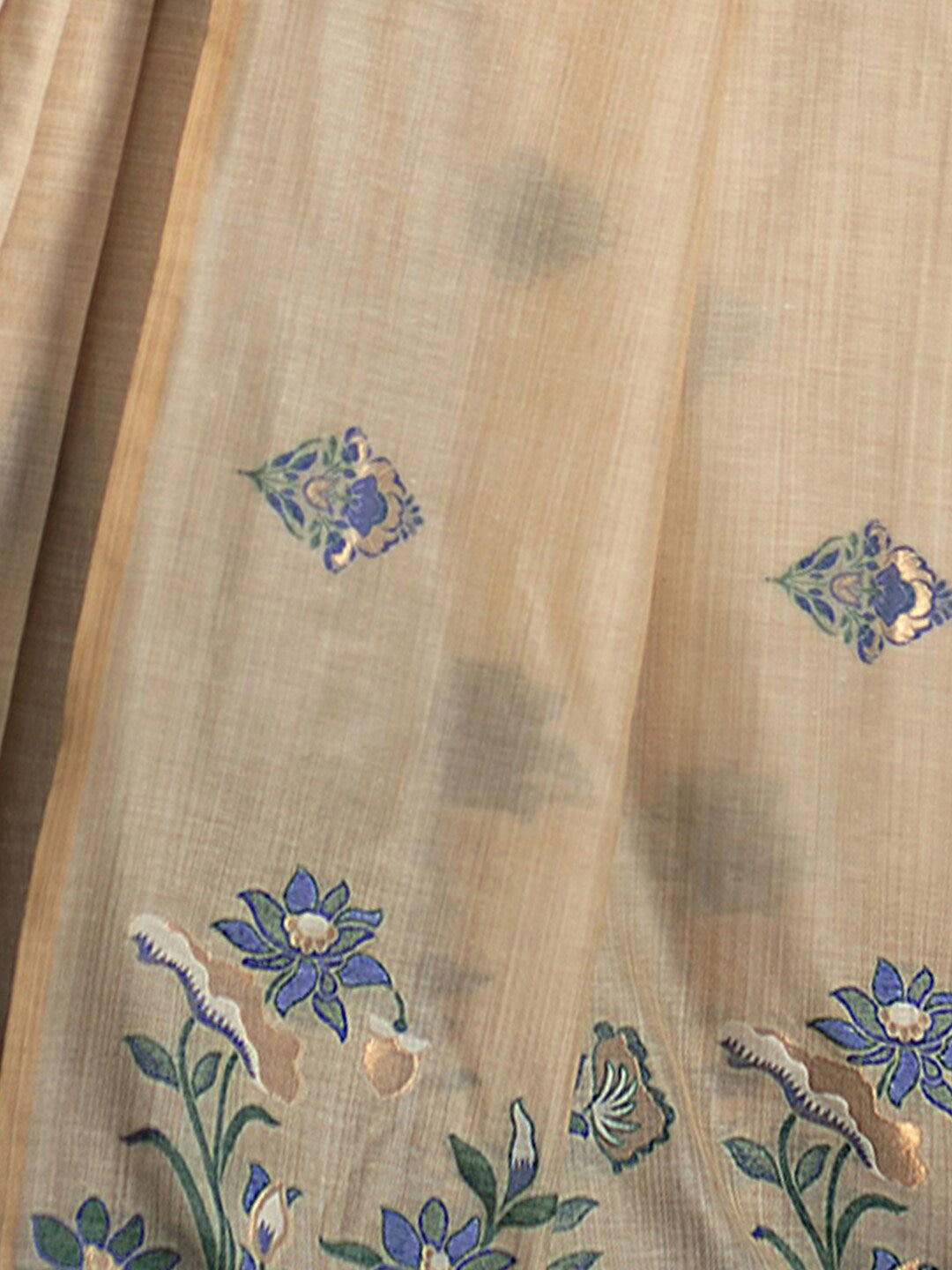Dhiyona GR Women's Gulshan Twitch Purple Woven Handloom Soft Modal Silk Saree