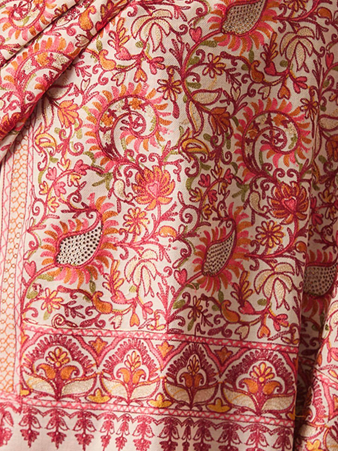 Dhiyona PA Paisley Embroidered Thread Work Shawl